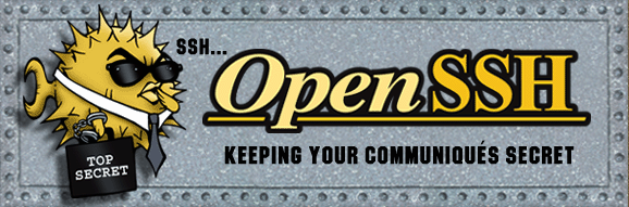 The glorious OpenSSH banner from the OpenSSH website.