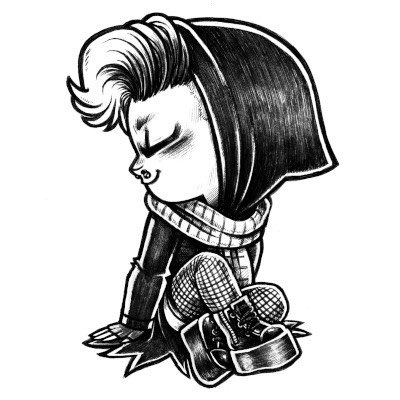 My profile picture illustrated by Rek Bell